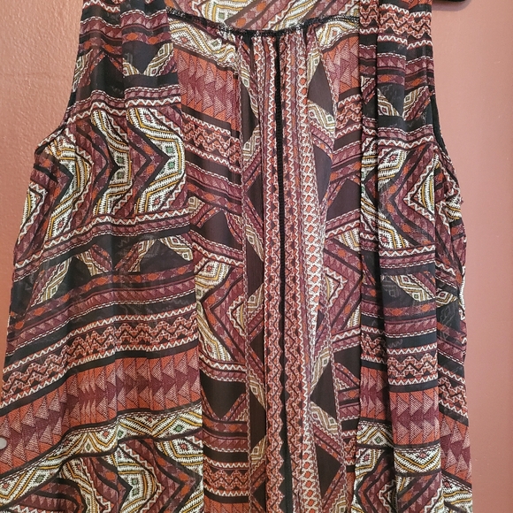 Maurices Aztec size l/xl Duster vest - Picture 2 of 4